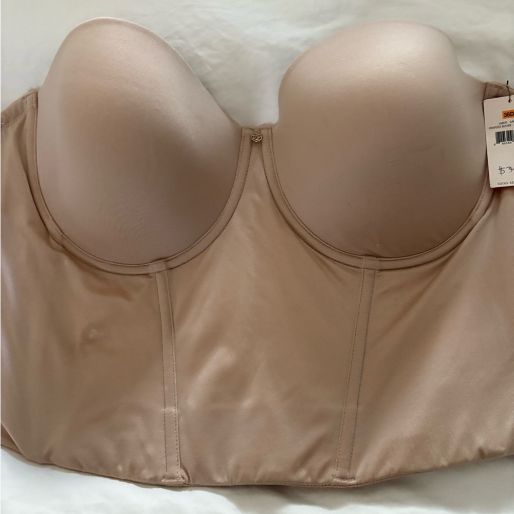Betsey Johnson Seamless Nude Strapless Bustier NWT